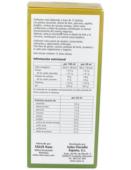 Gallexier Hepatico 250Ml Salus de Salus