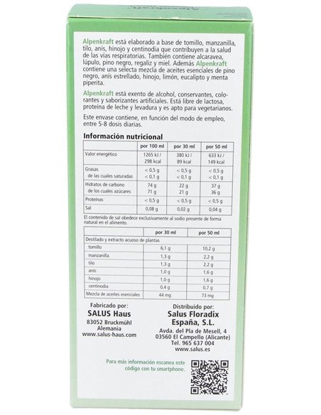 Alpenkraft V.Respiratorias 250Ml de Salus