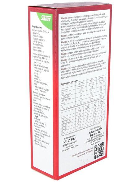 Floradix Hierro 500Ml Salus de Salus