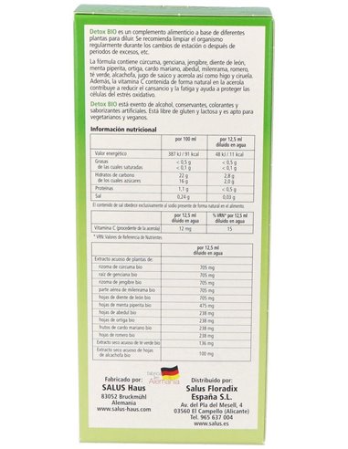 Detox Bio 250Ml. Salus de Salus