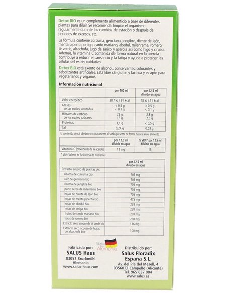 Detox Bio 250Ml. Salus de Salus