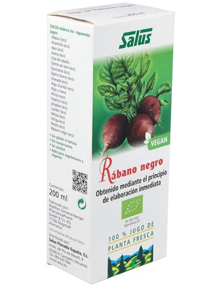 Jugo De Rabano Negro 200Ml. Schoenenberger de Salus