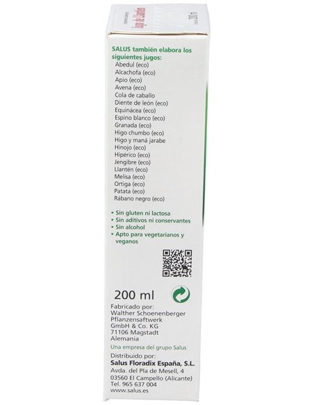 Jugo De Llanten 200Ml. Schoenenberger de Salus