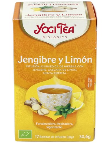 Yogi Tea Jengibre Y Limón 17 X 1,8 G de Yogi Tea
