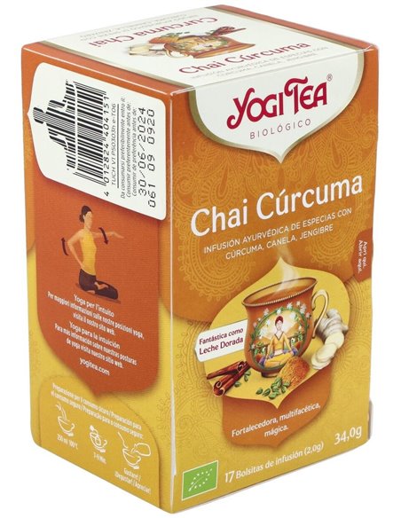 Yogi Tea Chai Curcuma 17Infusiones de Yogi Tea