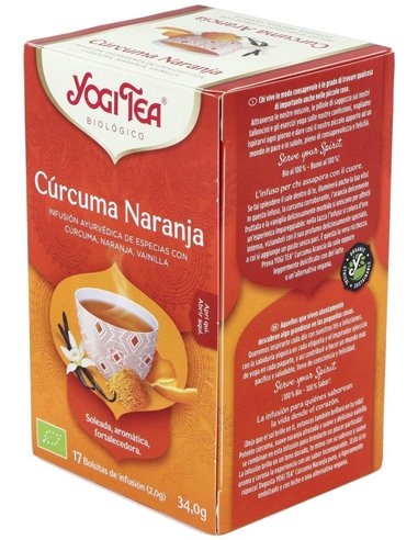 Yogi Tea Cúrcuma Naranja 17 X 2 G de Yogi Tea