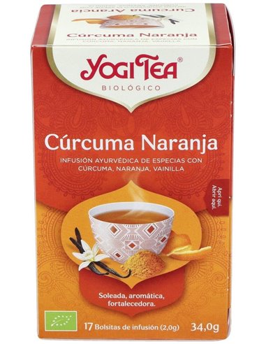 Yogi Tea Cúrcuma Naranja 17 X 2 G de Yogi Tea