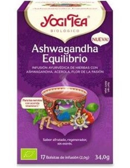 Yogi Tea Ashwagandha Equilibrio 17 Bags  17 X 1,8 G de Yogi Tea