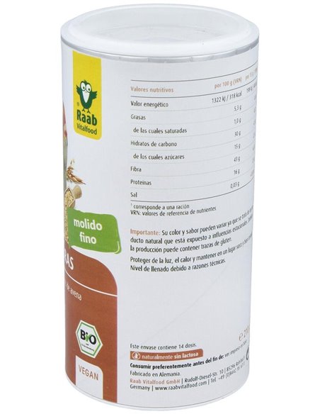 Trío de Fibras polvo Raab bote 210 g de Raab Vitalfood