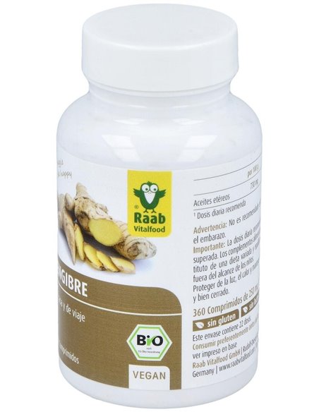 Jengibre 360Comp. Bio Sg Vegan de Raab Vitalfood