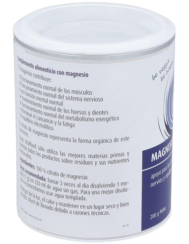 Magnesio citrato polvo, 200g de Raab Vitalfood