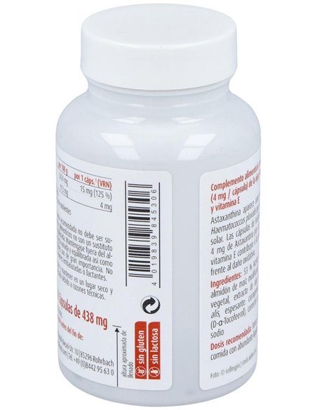 Alga Astaxantina 60 cápsulas Sg Vegan de Raab Vitalfood