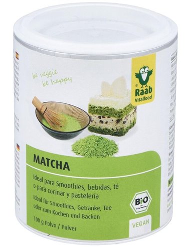 Matcha Te Verde Basic Polvo 100Gr. Bio Sg Vegan de Raab Vitalfood