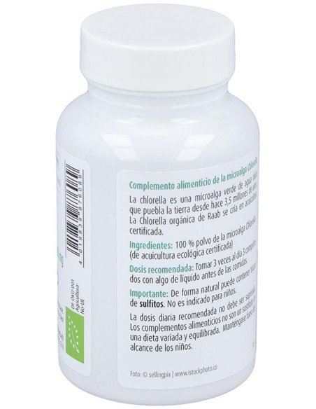 Chlorella bio 400mg, 200 comprimidos de Raab Vitalfood