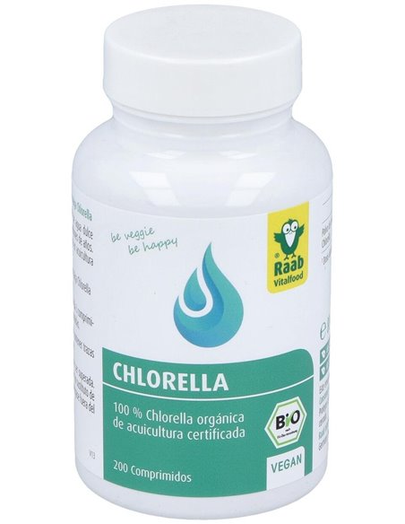 Chlorella bio 400mg, 200 comprimidos de Raab Vitalfood