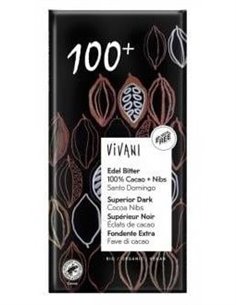 Chocolate Negro Superior 100% Cacao Nibs de Vivani 2