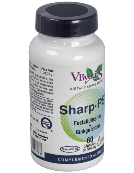 Sharp Ps - Ginkgo (Fosfatidilserina) 60Cap. de Vbyotics