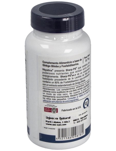 Sharp Ps - Ginkgo (Fosfatidilserina) 60Cap. de Vbyotics