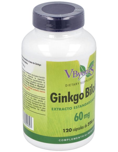 Ginkgo Biloba 60Mg. 120Cap. de Vbyotics