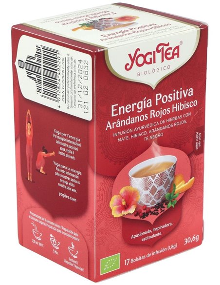 Yogi Tea Energía Positiva Arándanos Hibisco 17 X 1,8 G de Yogi Tea