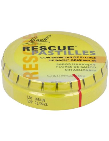 Rescue Pastillas Naranja Sauco 50Grs. Flores Bach de Flores Bach Original