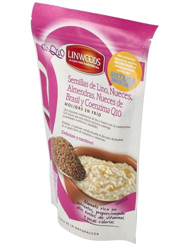 Semillas De Lino Con Nueces Almendras Q10 200Gr. de Linwoods