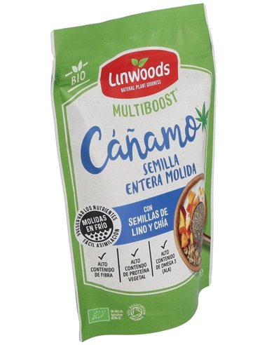 Semillas De Cañamo Molidas Lino Y Chia 200Gr. Bio de Linwoods