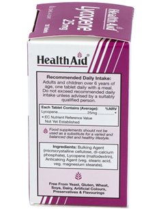 Licopeno 25Mg. 30Comp. Health Aid de Health Aid 2