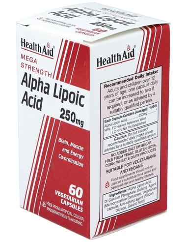 Acido Alphalipoico 60Cap. Health Aid de Health Aid