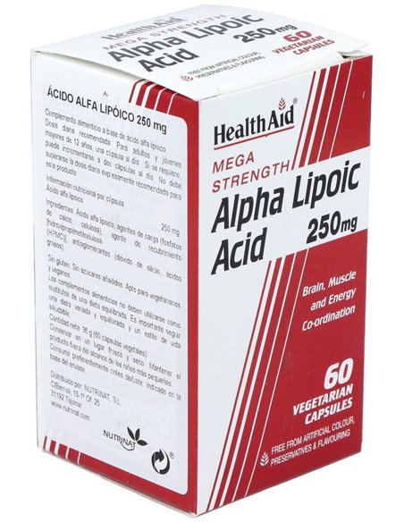 Acido Alphalipoico 60Cap. Health Aid de Health Aid