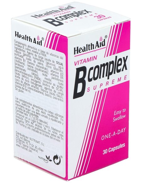 Vit B Complex 30Cap. Health Aid de Health Aid