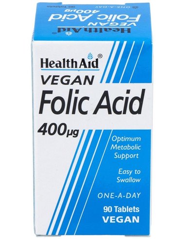 Acido Folico 90Comp. Health Aid de Health Aid