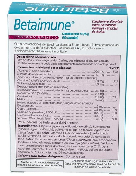 Betaimune® 30 Cáps de Health Aid