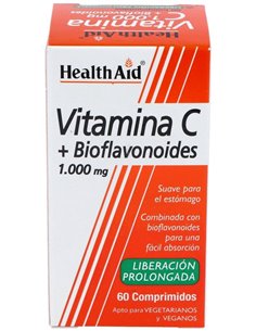 Vit C + Bioflavonoides 60Comp. Health Aid de Health Aid 2
