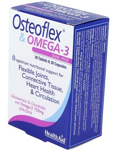 Osteoflex®+ Omega-3 30 Comp + 30 Cáps de Health Aid 2