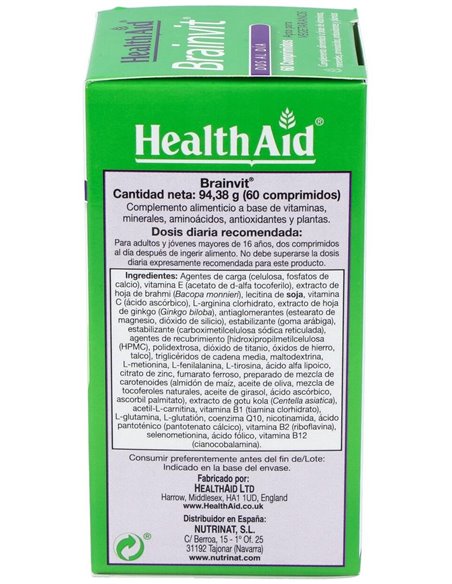 Brainvit® 60 Comp de Health Aid
