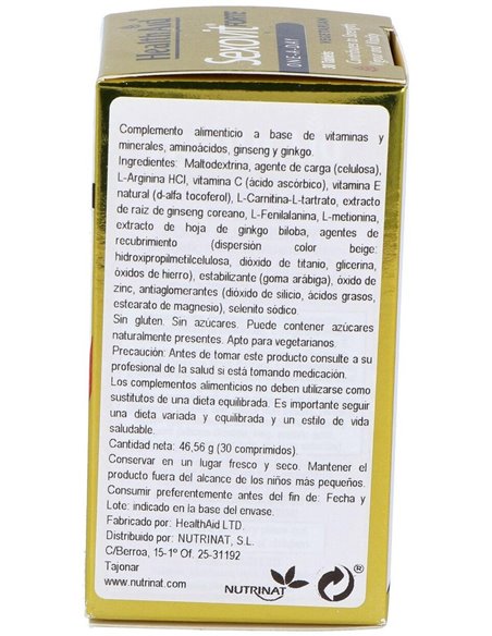 Sex-O-Vit Forte 30Comp. Health Aid de Health Aid