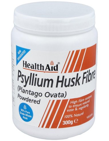 Fibra De Cáscara De Psyllium  300 g de Health Aid