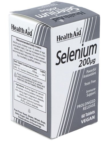Selenium 200Mcg. 60Comp. Health Aid de Health Aid