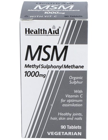Msm Metilsulfonilmetano 1000Mg. 90Comp. de Health Aid