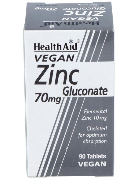 Gluconato De Zinc 70 Mg 90 Comp de Health Aid