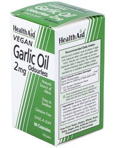 Aceite De Ajo (Garlic Oil) 2Mg. 60Cap. Health Aid de Health Aid 2