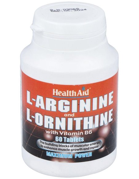 L-Arginina Y L-Ornitine 60Comp. Health Aid de Health Aid