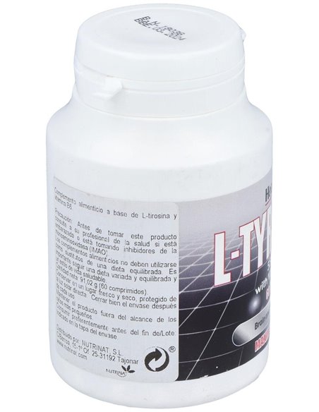 L-Tirosina 550 Mg 60 Comp de Health Aid