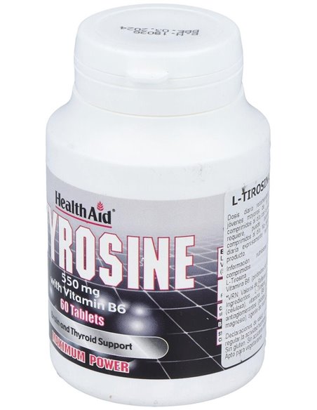 L-Tirosina 550 Mg 60 Comp de Health Aid