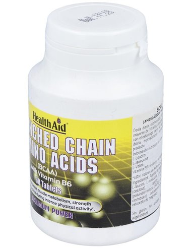 Bcaa Branched Chain Amino Acids 60Comp. Health Aid de Health Aid