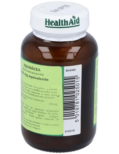 Equinácea (Echinacea Purpurea) 500 Mg 60 Comp de Health Aid