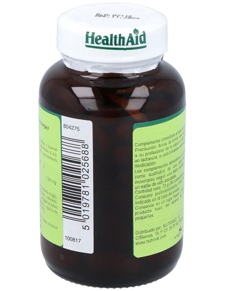 Cúrcuma (Curcuma Longa) 750 Mg 60 Comp de Health Aid