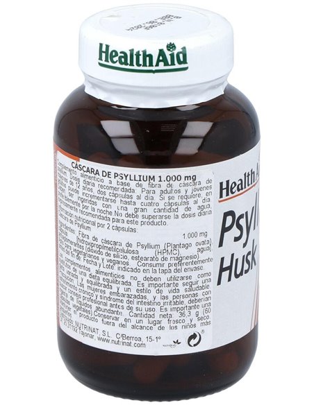 Fibra De Cascara Psyllium 60Comp. Health Aid de Health Aid