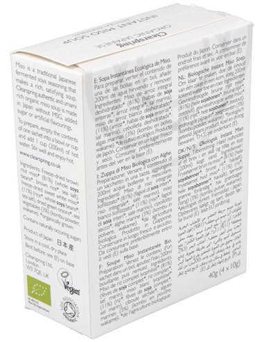 Sopa De Miso Y Algas (4X10G) de Clearspring